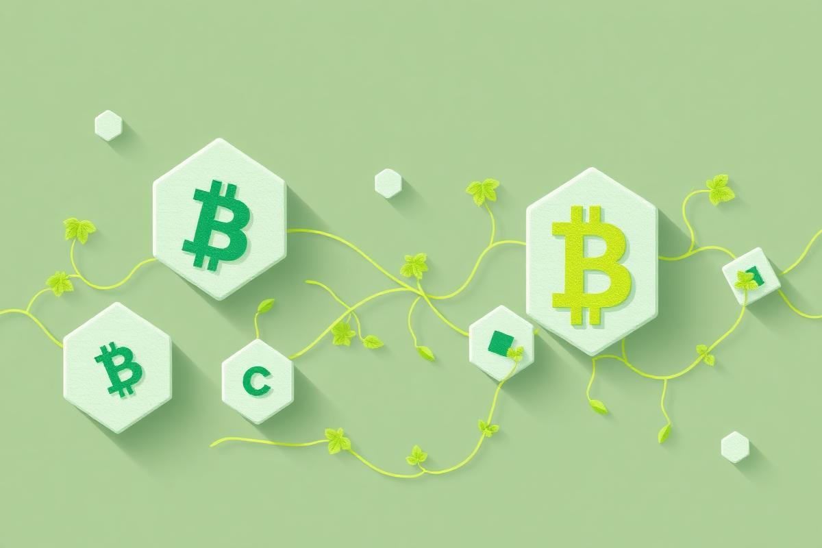 Blockchain connected with nature